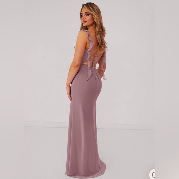 Azazie Bridesmaid Dress Dusty Rose - Picture 7 of 12